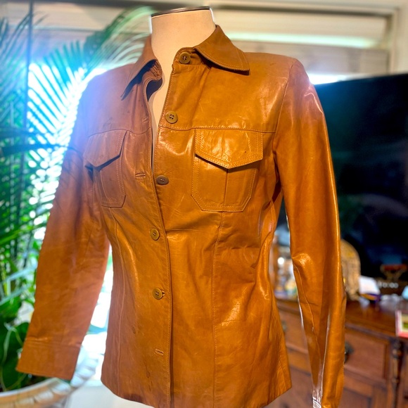New Frontier Leather Short Jacket (Complimentary Clutch) - Picture 6 of 12